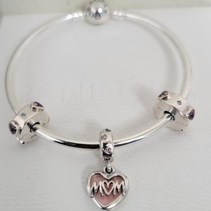 ♥️Authentic Pandora MOTHER'S BRACELET GIFT 🎁 SET 4pc